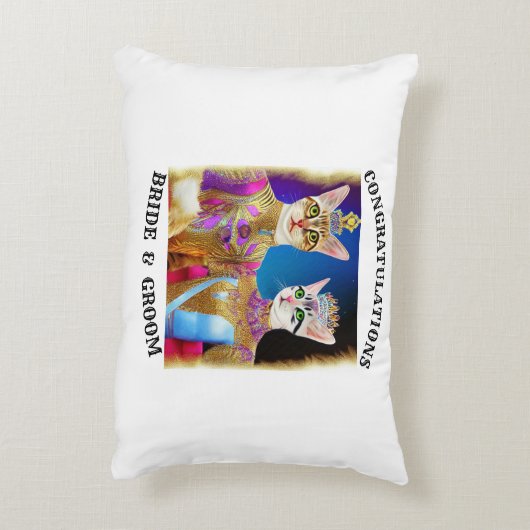 BRIDE EN GROOM ACCENT KUSSEN (Achterkant (Verticaal))