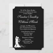 Bride en Groom Black en White Kaart (Voorkant)