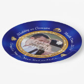 Bride en Groom Borden, Persoonlijk en Foto Papieren Bordje (Gekanteld)