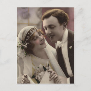 Bride en Groom Briefkaart