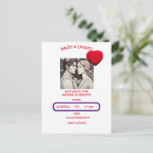 BRIDE EN GROOM BRIEFKAART (Staand voorkant)