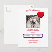 BRIDE EN GROOM BRIEFKAART (Voorkant / Achterkant)