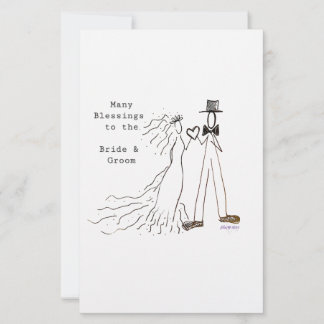 Bride en Groom Briefpapier