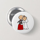 Bride en Groom Button (Voorkant /achterkant)
