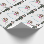 Bride en Groom Cadeaupapier (Hoek)