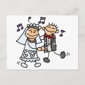 Bride en Groom Celebrate Briefkaart (Voorkant)