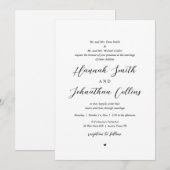 Bride en Groom Church Wedding, beide ouders nodige Kaart (Voorkant / Achterkant)