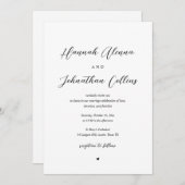 Bride en Groom Church Wedding, huwelijk Kaart (Voorkant / Achterkant)