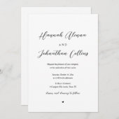 Bride en Groom Church Wedding Kaart (Voorkant / Achterkant)