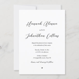 Bride en Groom Church Wedding Kaart