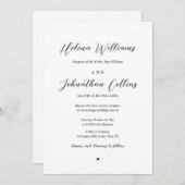 Bride en Groom Church Wedding, met ouders Kaart (Voorkant / Achterkant)