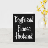 Bride en Groom Couples Boyvriend Fiance Husband W Kaart (Gele Bloem)