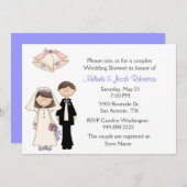 Bride en Groom Couples Wedding Shower Kaart (Voorkant / Achterkant)