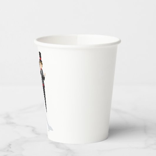 Bride en Groom Dancing Papieren Bekers (Links)