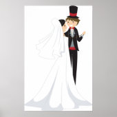 Bride en Groom Dancing Poster (Voorkant)