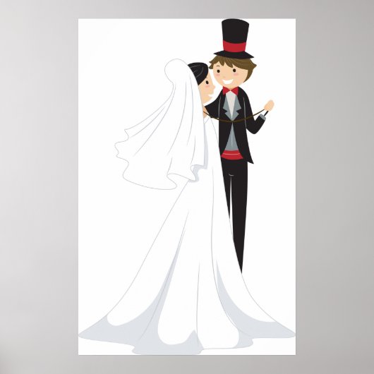Bride en Groom Dancing Poster (Voorkant)