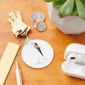 Bride en Groom Dancing Sleutelhanger