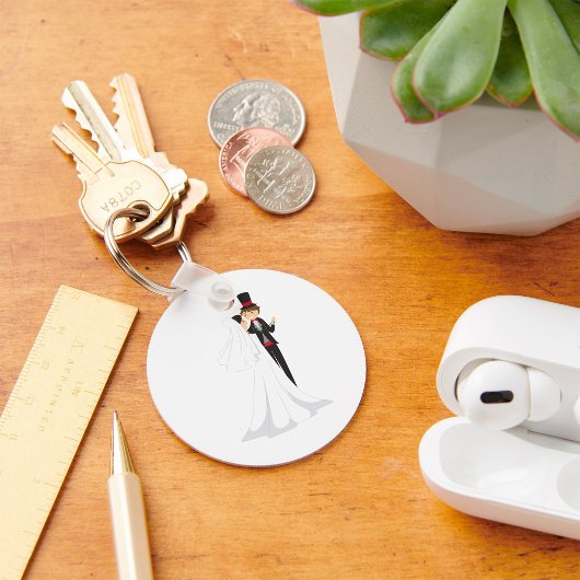 Bride en Groom Dancing Sleutelhanger