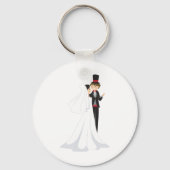 Bride en Groom Dancing Sleutelhanger (Voorkant)