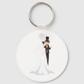 Bride en Groom Dancing Sleutelhanger (Achterkant)