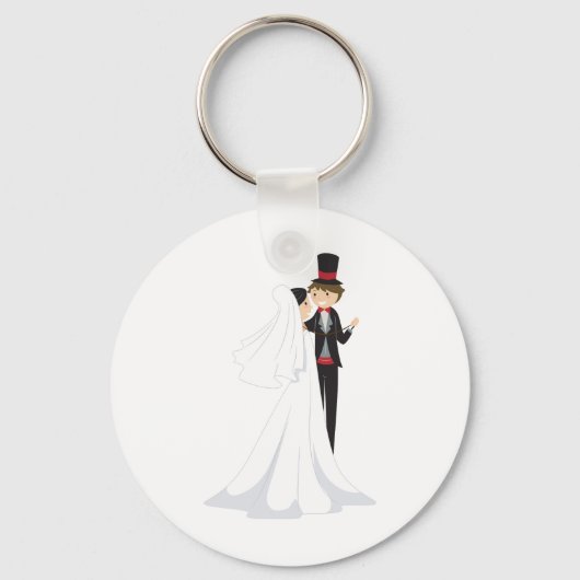Bride en Groom Dancing Sleutelhanger (Achterkant)