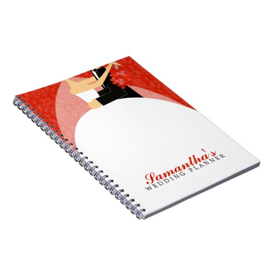 Bride en Groom de Planner van de Douane van de Wed Notitieboek (Rechterzijde)