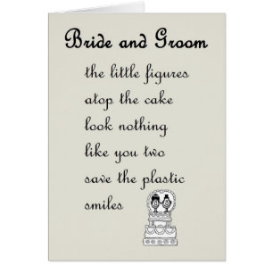 Bride en Groom - een grappig trouwgedicht