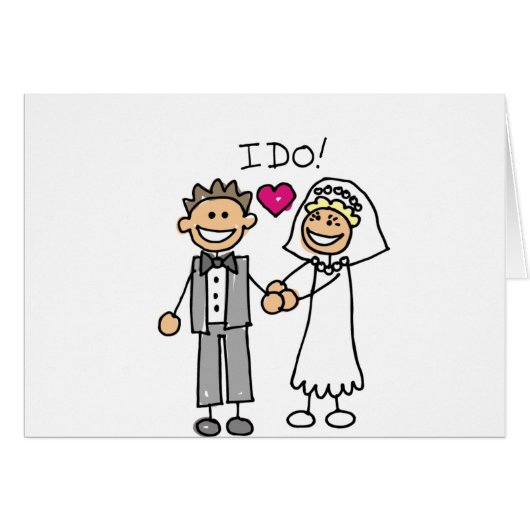 Bride- en Groom Exchange-berichten (Voorkant Horizontaal)