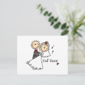 Bride en Groom First Dance T-shirts en geschenken Briefkaart (Staand voorkant)