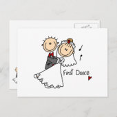 Bride en Groom First Dance T-shirts en geschenken Briefkaart (Voorkant / Achterkant)