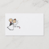 Bride en Groom First Dance T-shirts en geschenken Visitekaartje (Achterkant)