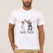 Bride en Groom Game Over T-shirt (Voorkant)