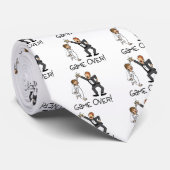 Bride en Groom Game Over Weddenschap Stropdas (Opgerold)