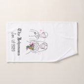Bride en Groom gepersonaliseerd Bad Handdoek (Handdoek)
