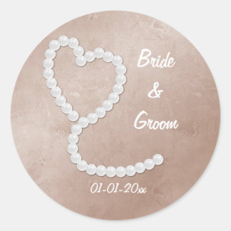 Bride en Groom gepersonaliseerde Stickers
