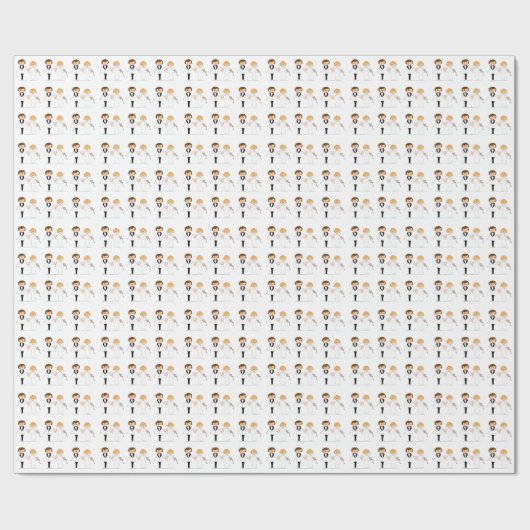 Bride- en Groom Gift Wrap Cadeaupapier (Vlak)