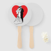 Bride en Groom Handwaaier (Voorkant en achterkant)