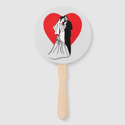 Bride en Groom Handwaaier (Voorkant)