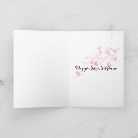 Bride en Groom Happiness Kaart (Binnen)