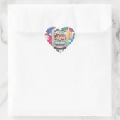 BRIDE EN GROOM HART STICKER (Tas)