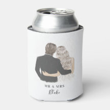 Bride en Groom Illustration Koelbox
