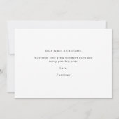 Bride en Groom Illustration Wedding Card (Achterkant)