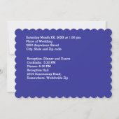 Bride en Groom in de Uitnodiging van het Zonnehuwe (Achterkant)