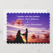 Bride en Groom in de Uitnodiging van het Zonnehuwe (Voorkant)