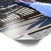 Bride en Groom in Sint-Petersburg, Rusland, kerk Foto Afdruk (Hoek)