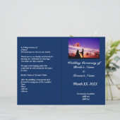 Bride en Groom in Sunset Fold Program Flyer (Staand voorkant)