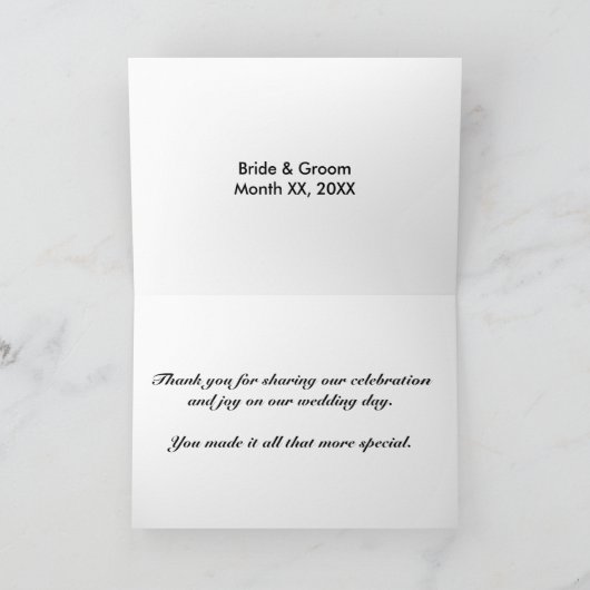 Bride en Groom in Sunset Wenskaart Kaart (Binnen)