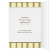 Bride en Groom (ivoor) Wedding Cards (Binnen (Links))