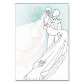 Bride en Groom Kaart (Achterkant)