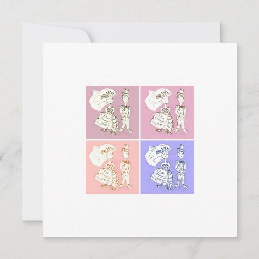 Bride en Groom Kaart (Voorkant)